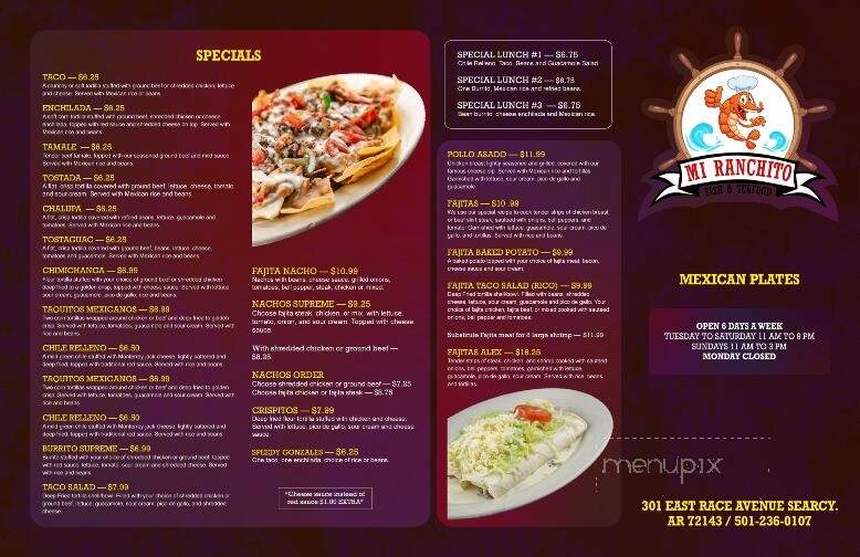 Mi Ranchito - Searcy, AR menu_pic