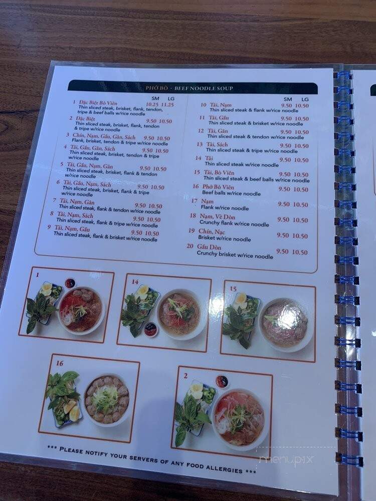 Pho1 Noodle House - Vallejo, CA menu_pic