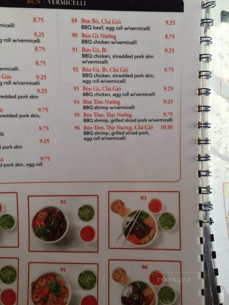 Pho1 Noodle House - Vallejo, CA menu_pic