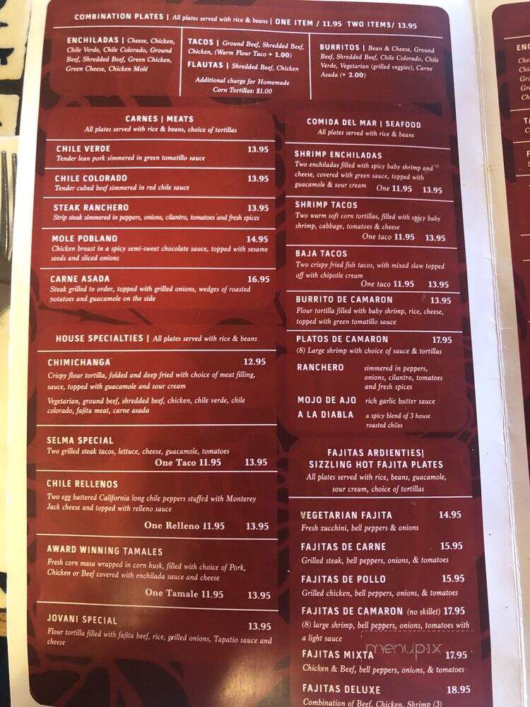 Rosalinda's Mexican Cuisine - Selma, CA menu_pic