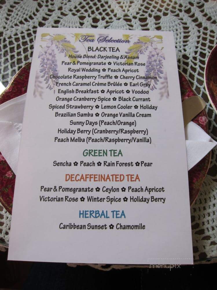 Four Seasons Tea Room - Sierra Madre, CA menu_pic