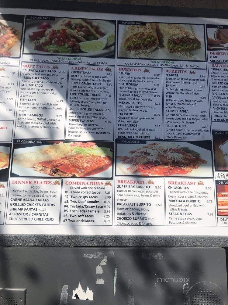 El Patio - Woodland, CA menu_pic