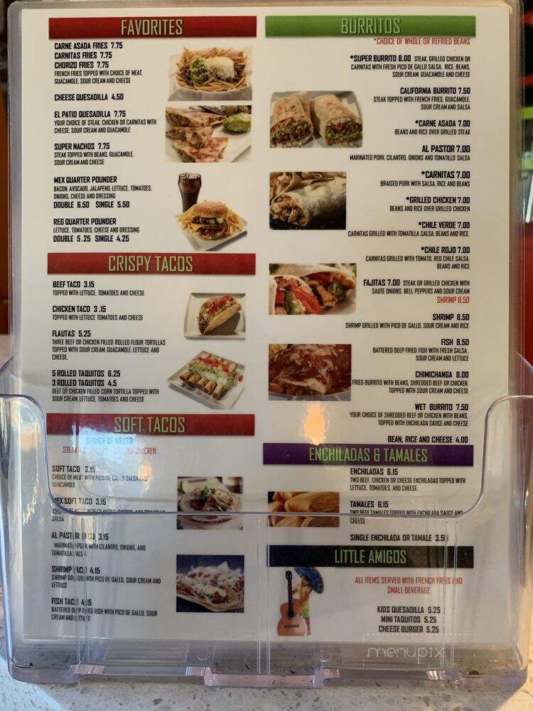 Menu of El Patio in Woodland CA 95695