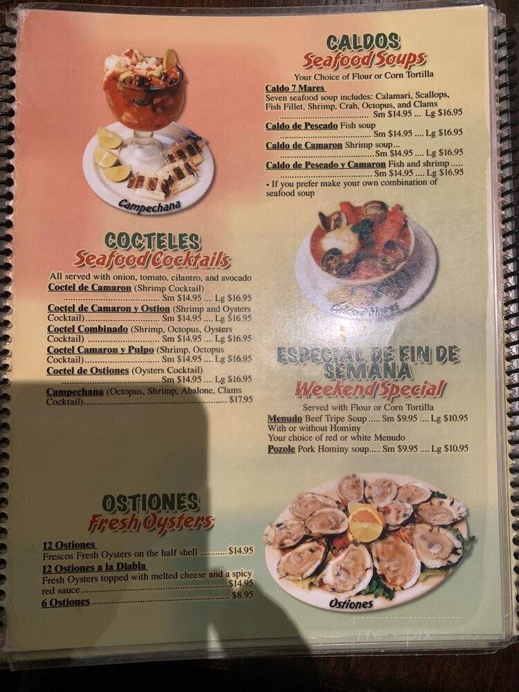 Jorge's El Tapatio - Tracy, CA menu_pic