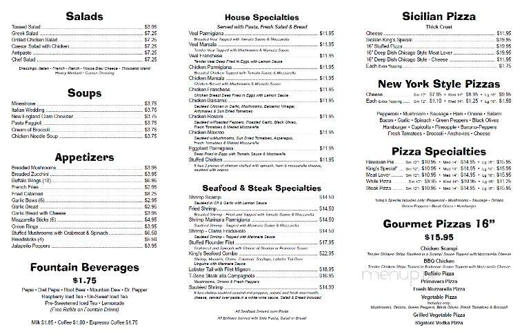 King's New York Pizza - Kearneysville, WV