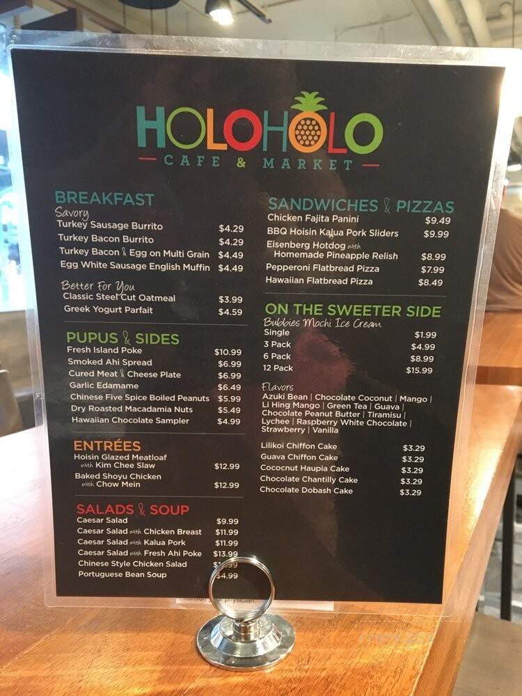 Holoholo Cafe And Market - Honolulu, HI menu_pic