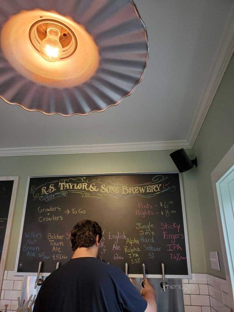 R S Taylor & Sons Brewery - Salem, NY menu_pic