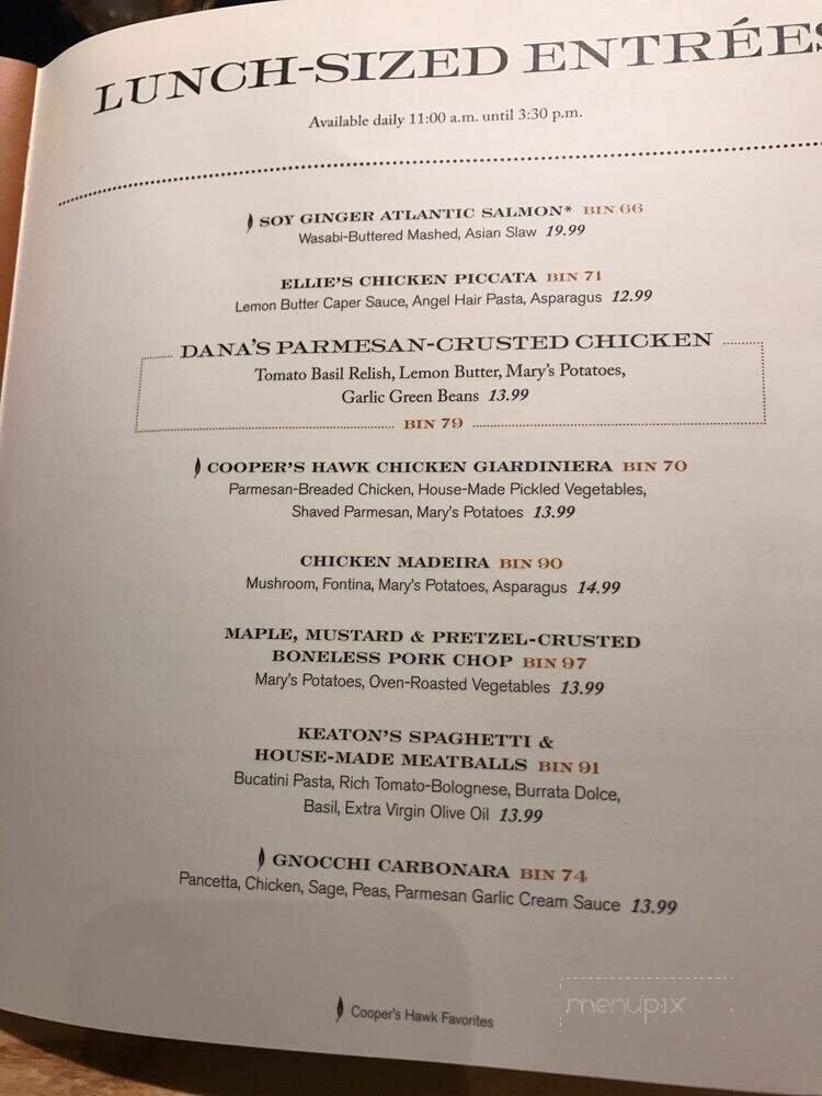 Cooper's Hawk Winery & Restaurants - St Charles, IL menu_pic