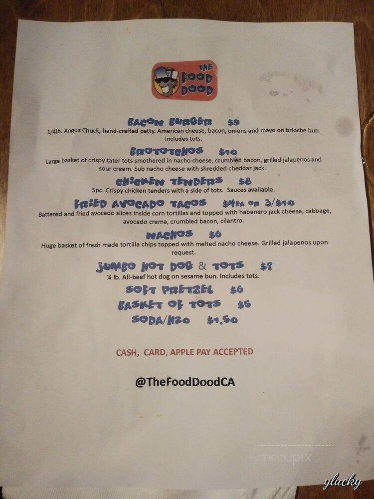 Wild Barrel Brewing - San Marcos, CA menu_pic