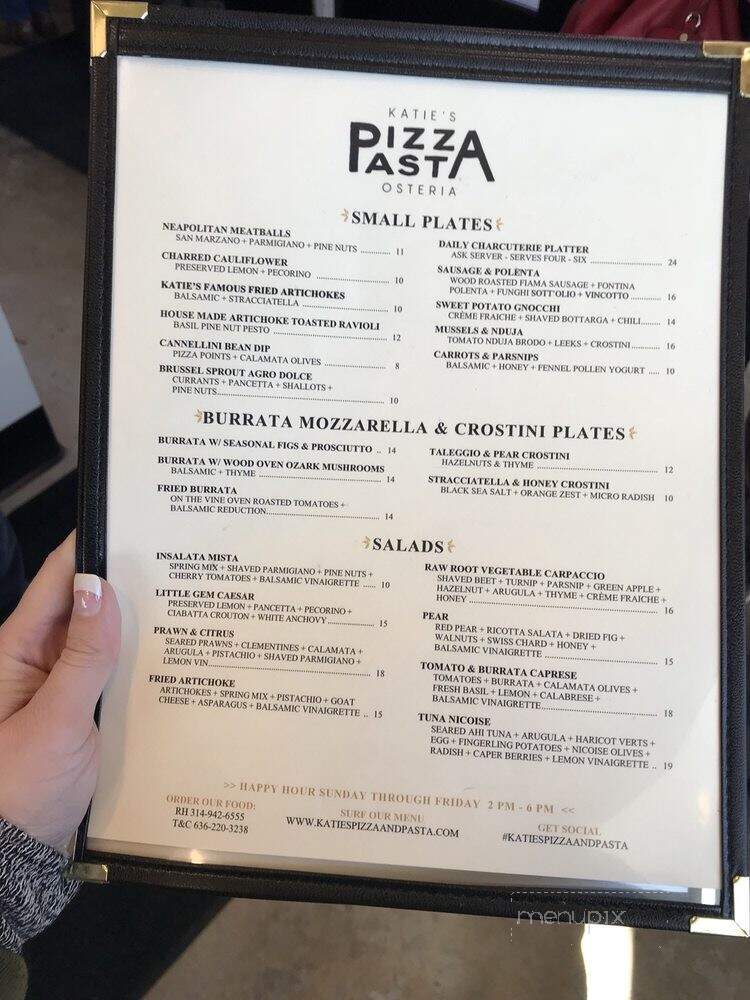Katie's Pizza & Pasta Osteria - Town and Country, MO menu_pic