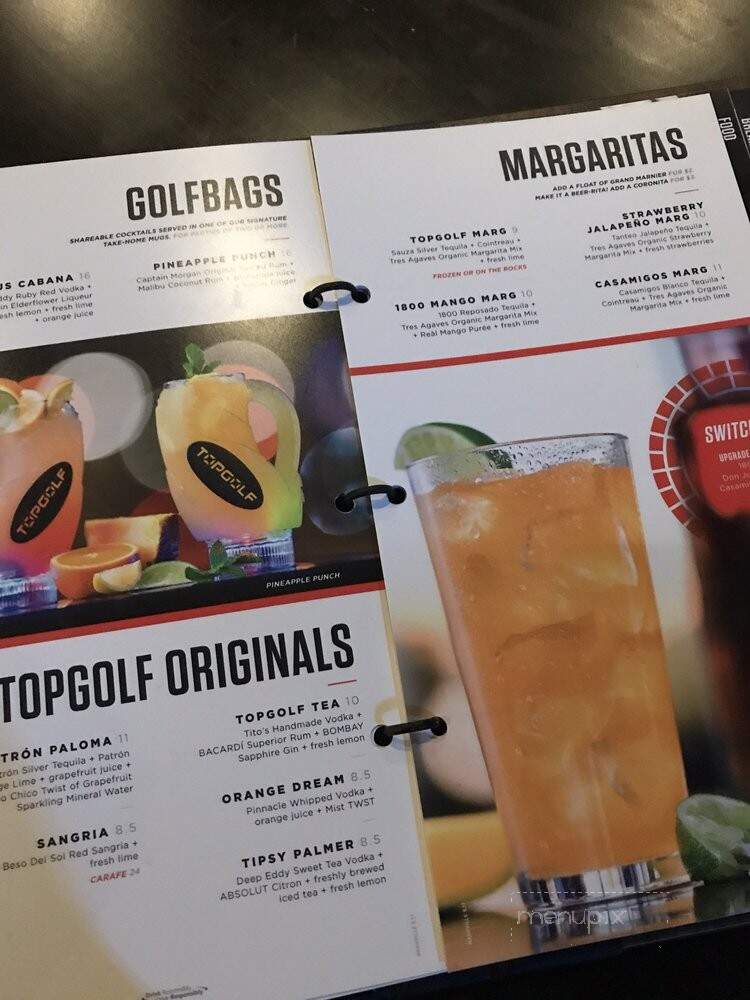 Topgolf - Nashville, TN menu_pic