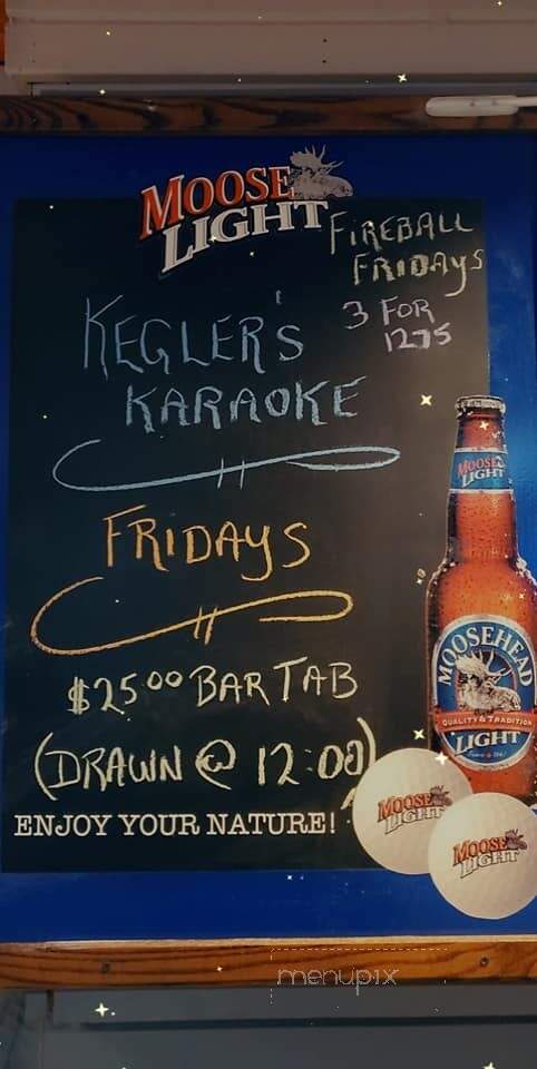 Kegler's Bar - Moncton, NB menu_pic