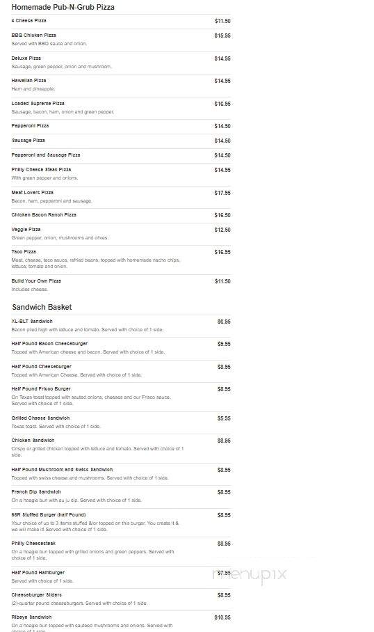 Norwood Tap - Peoria, IL menu_pic