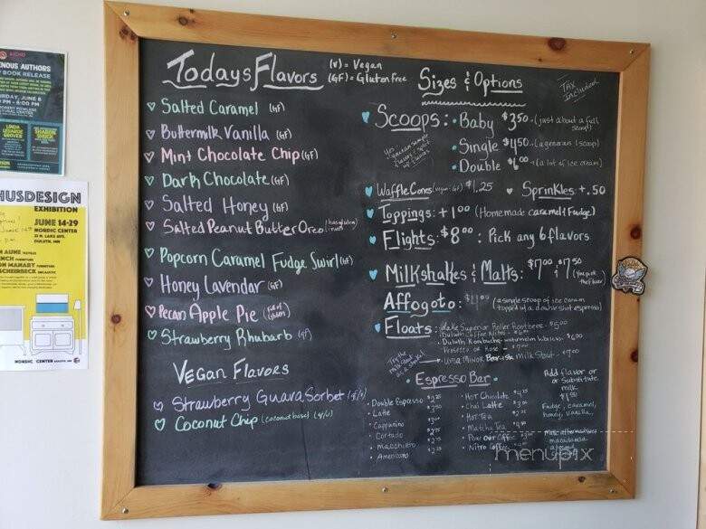 Love Creamery - Duluth, MN menu_pic
