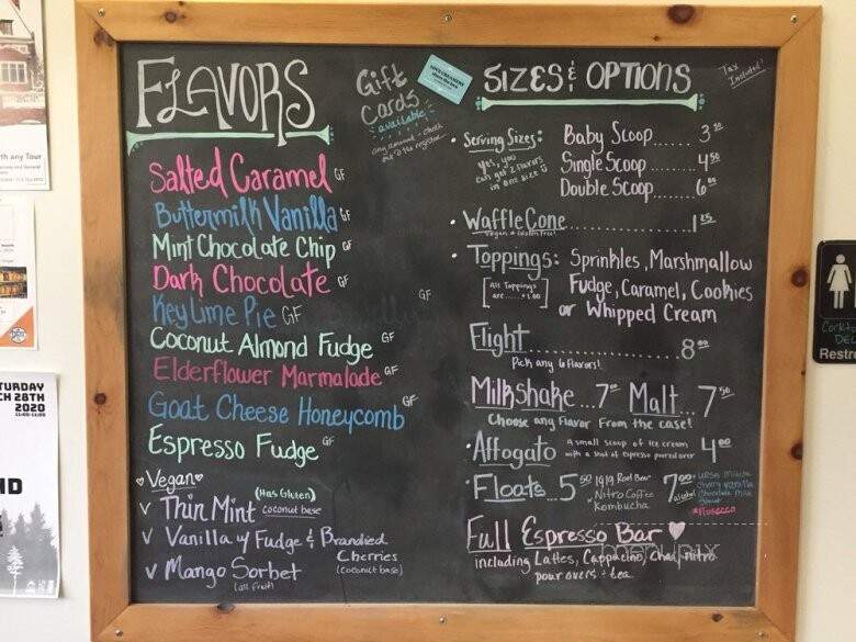 Love Creamery - Duluth, MN menu_pic