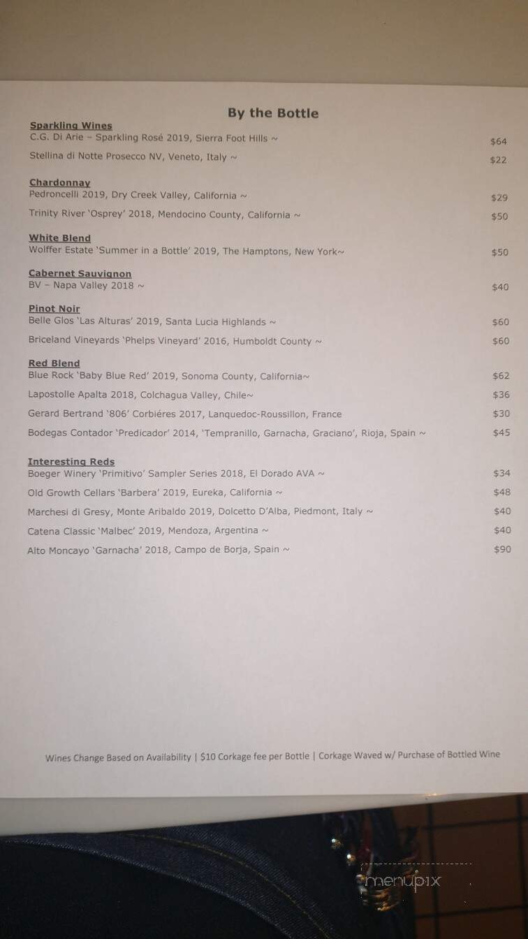 Angelina Woodfired Kitchen - Fortuna, CA menu_pic