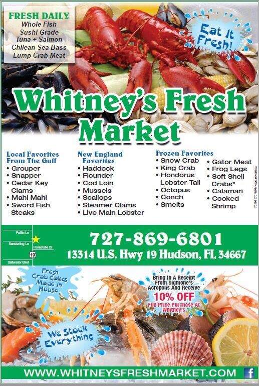 Whitney's Fresh Market - Hudson, FL menu_pic