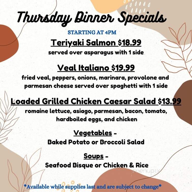 Energy Station - Harleysville, PA menu_pic
