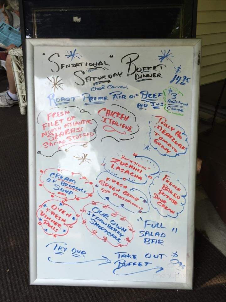 Tally Ho Restaurant - Chautauqua, NY menu_pic