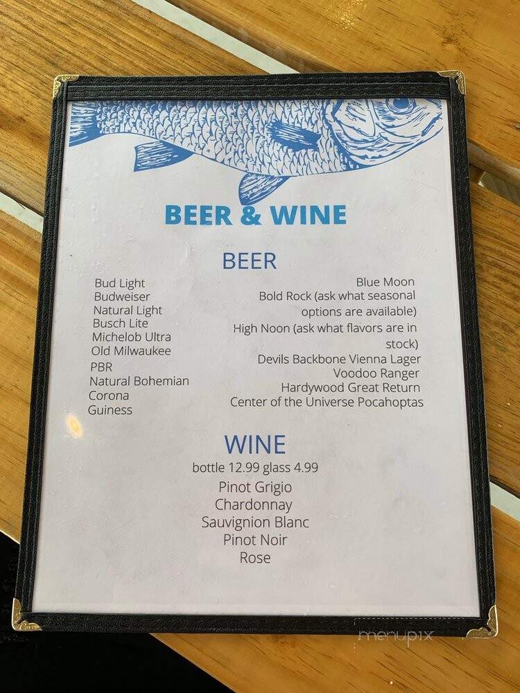 Three Rivers Seafood - West Point, VA menu_pic