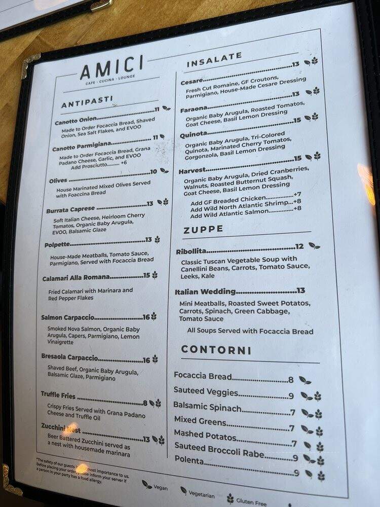 Amici Berkshires - West Stockbridge, MA menu_pic