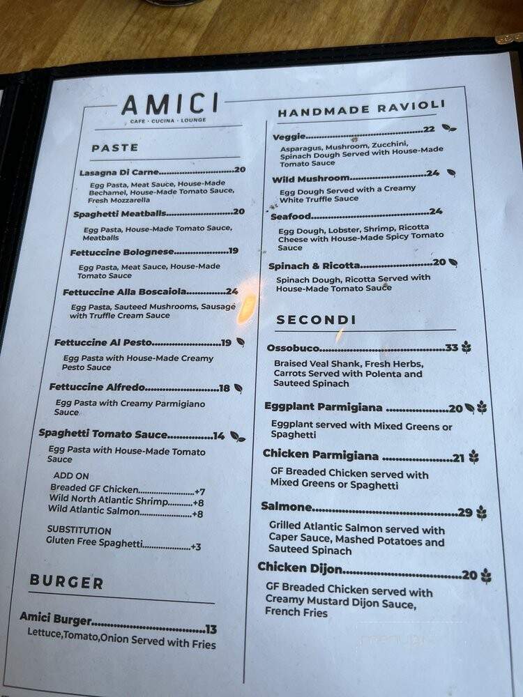 Amici Berkshires - West Stockbridge, MA menu_pic