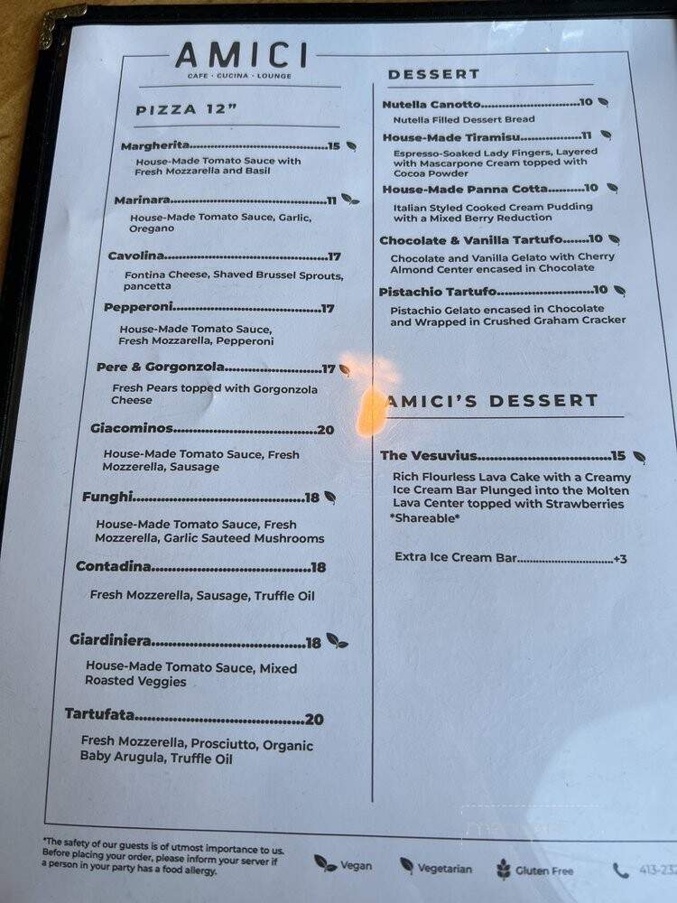 Amici Berkshires - West Stockbridge, MA menu_pic