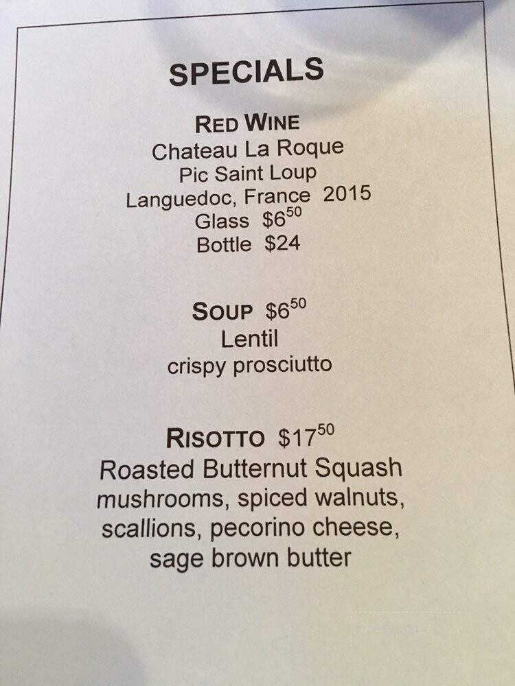 Elixir Restaurant - White River Junction, VT menu_pic
