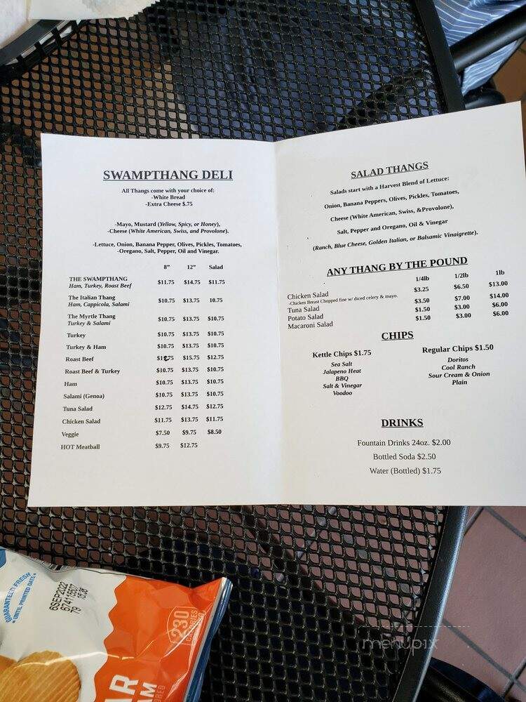 SwampThang Deli - Conway, SC menu_pic
