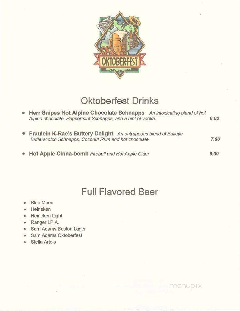 K-Rae's Waterway Bar and Grille - Murrells Inlet, SC menu_pic