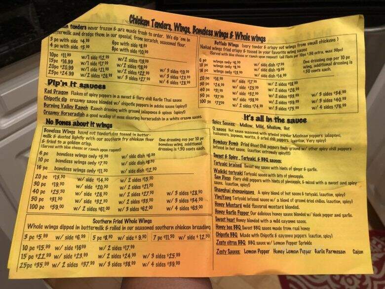 Fork In The Road - Tucker, GA menu_pic