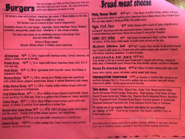 Fork In The Road - Tucker, GA menu_pic