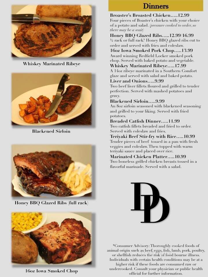 Dexfield Diner & Pub - Redfield, IA menu_pic