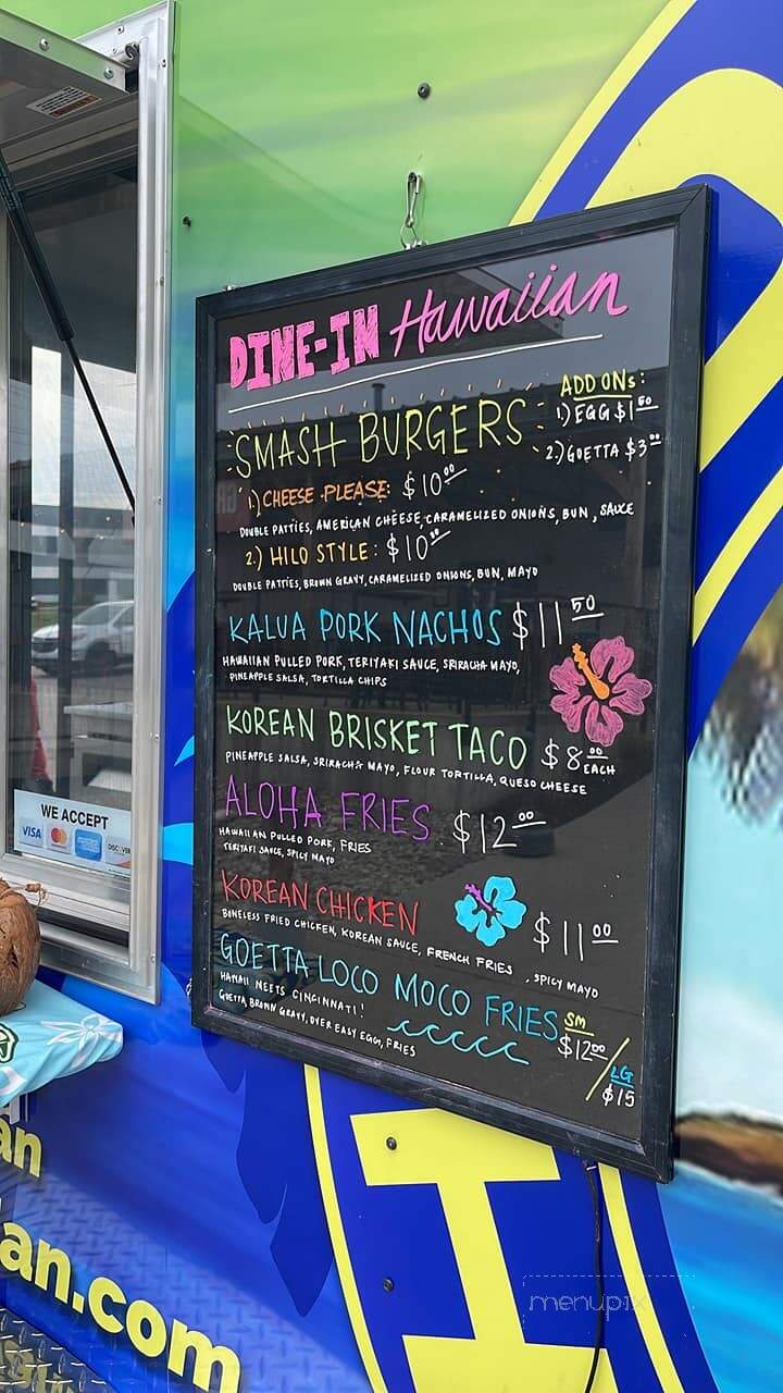 Dine In Hawaiian - Hamilton, OH menu_pic