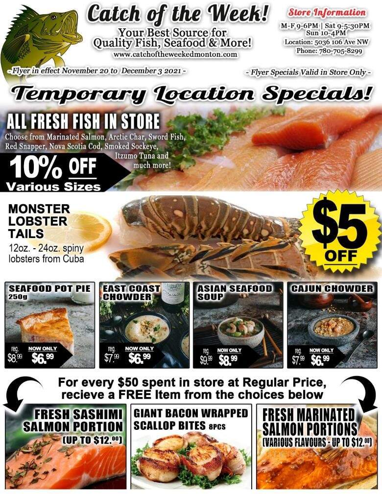 Catch of the Week! - Edmonton, AB menu_pic