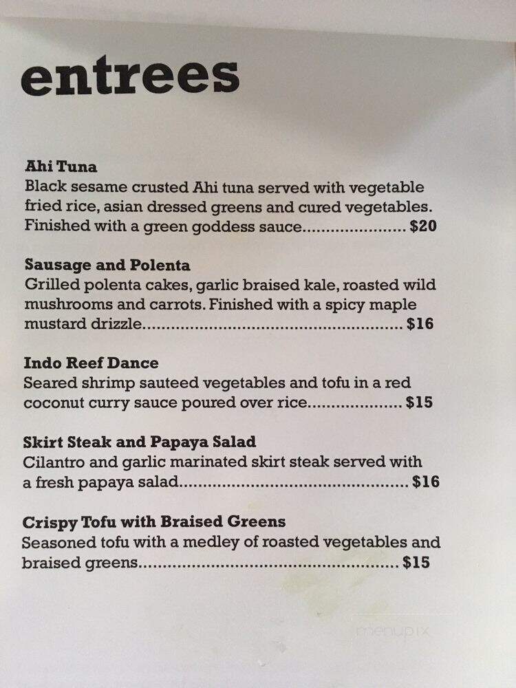 Spot on the Dock - Burlington, VT menu_pic