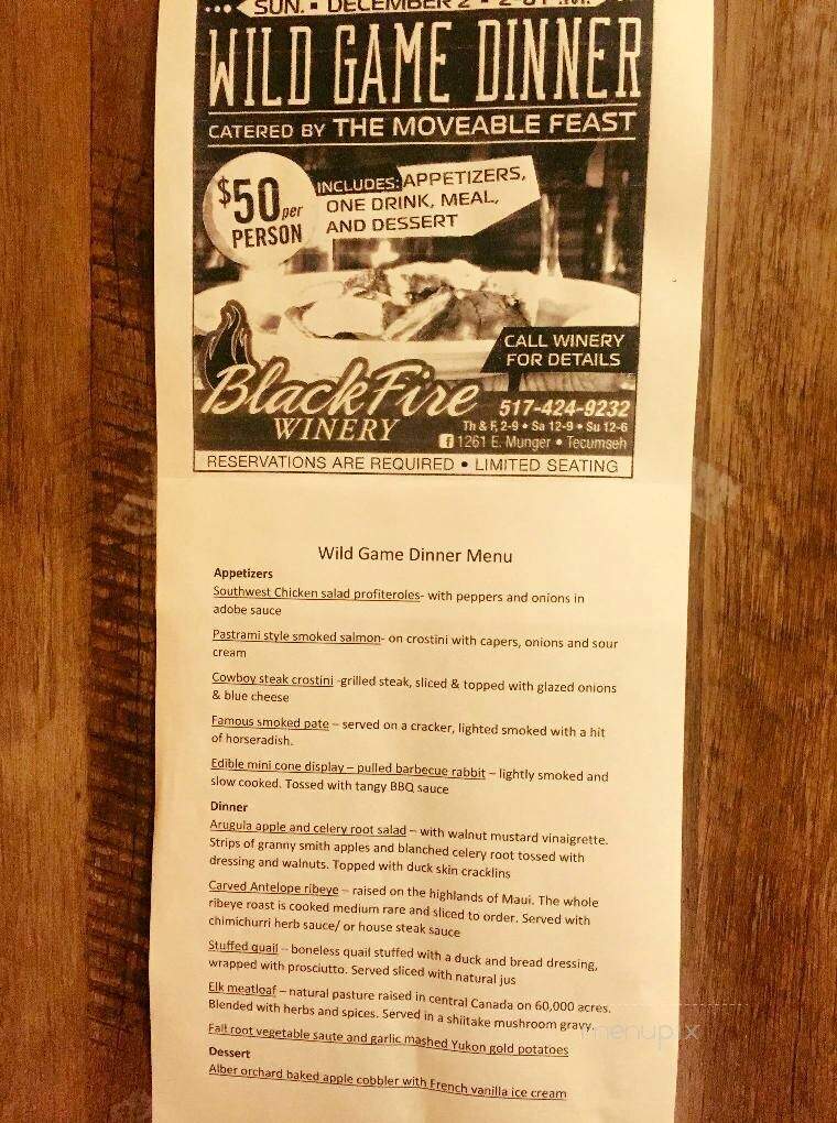 A Movable Feast - Memphis, MI menu_pic