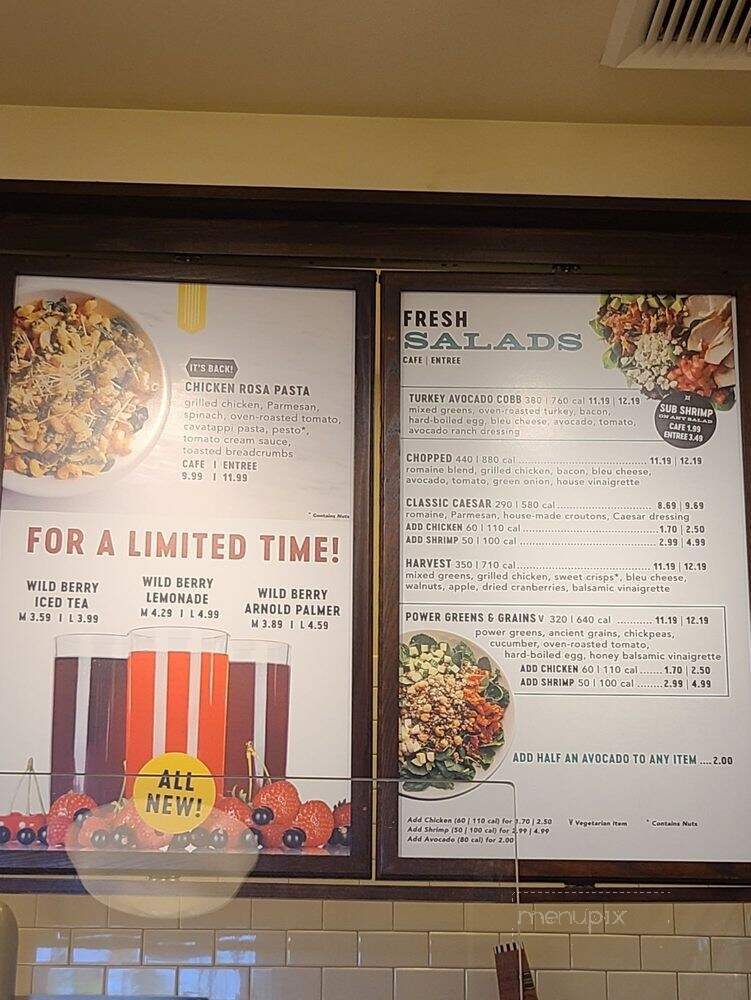 Corner Bakery Cafe - Temecula, CA menu_pic
