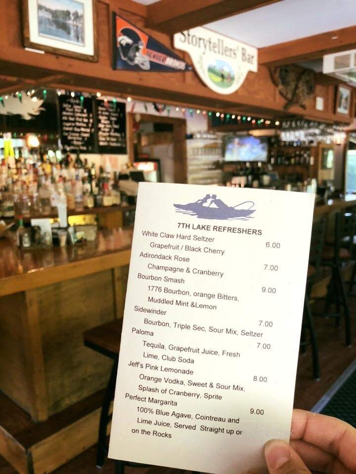 Seventh Lake House - Inlet, NY menu_pic