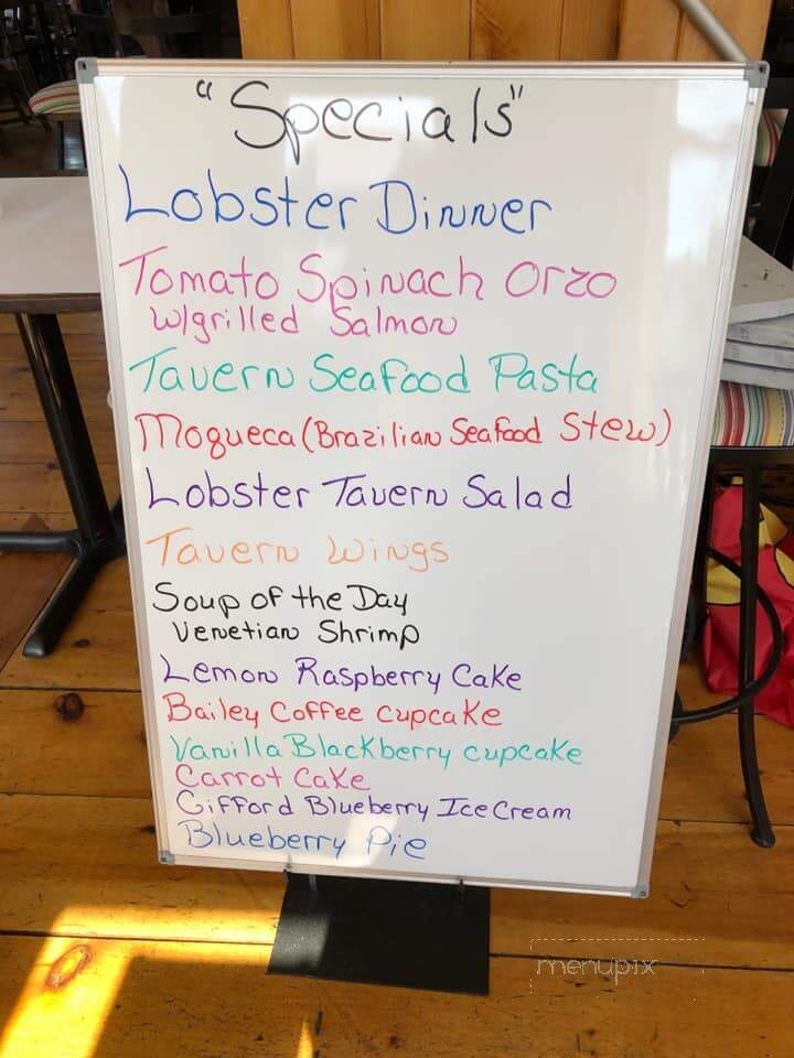 Water Street Tavern & Inn - Lubec, ME menu_pic