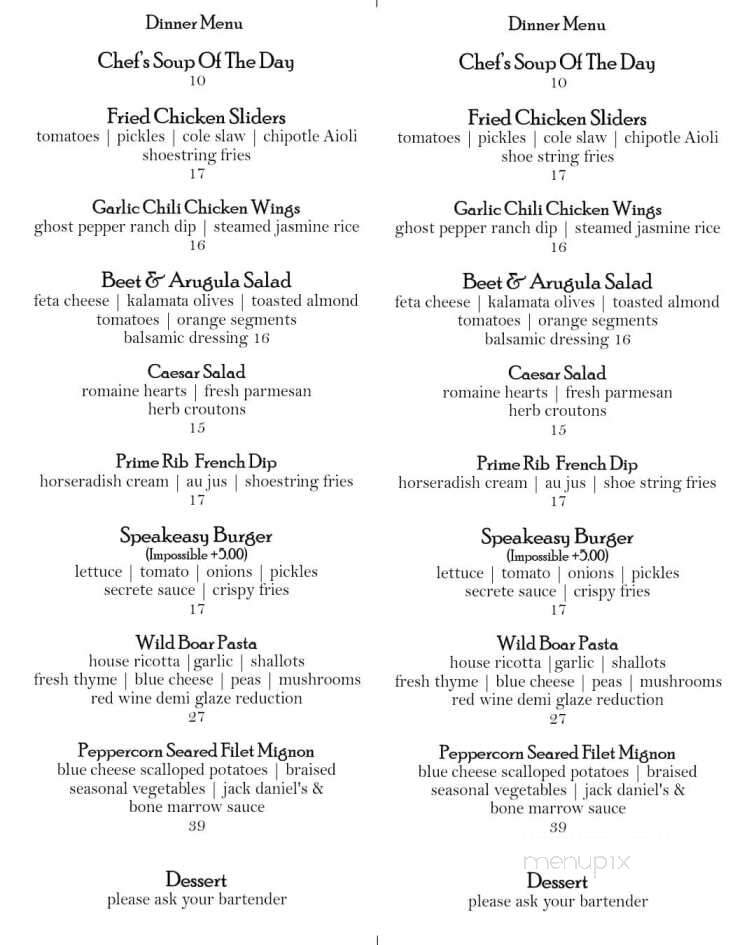 The Boardroom - Novato, CA menu_pic