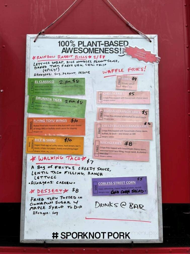 Wild Spork Food Truck - Mentor, OH menu_pic