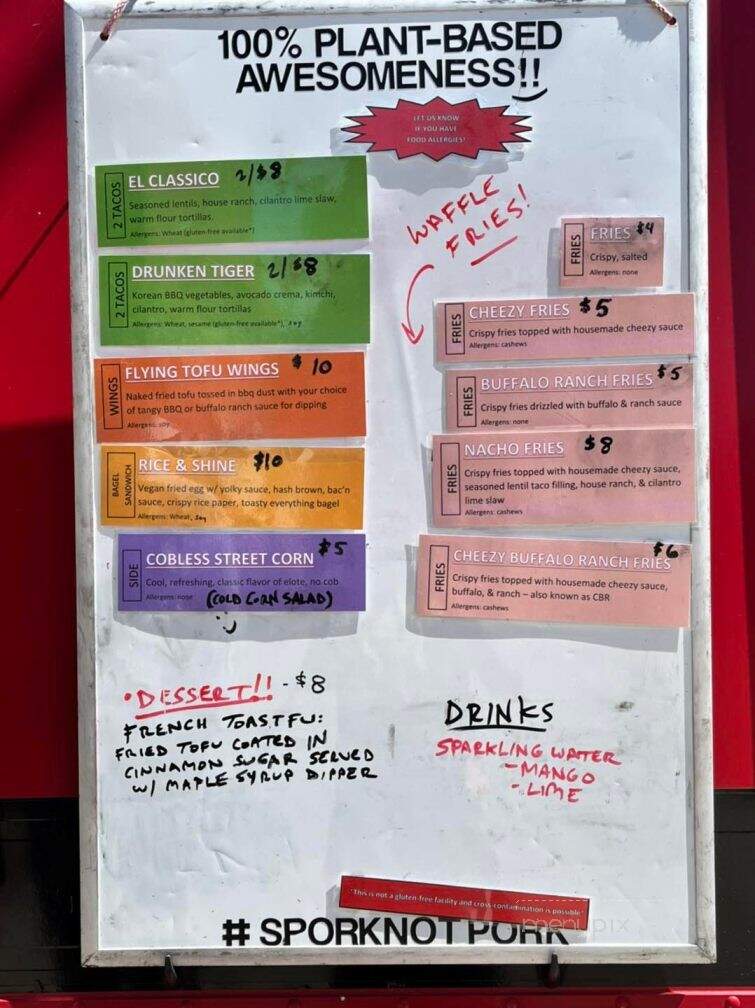 Wild Spork Food Truck - Mentor, OH menu_pic
