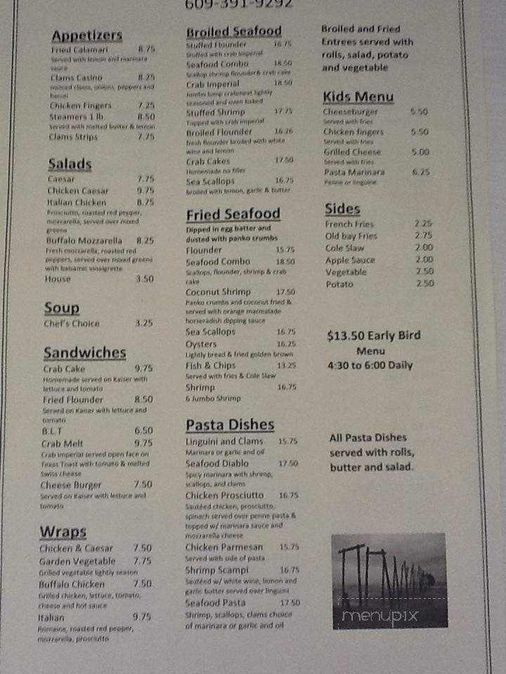 Captain Bob's Restaurant - Ocean City, NJ menu_pic