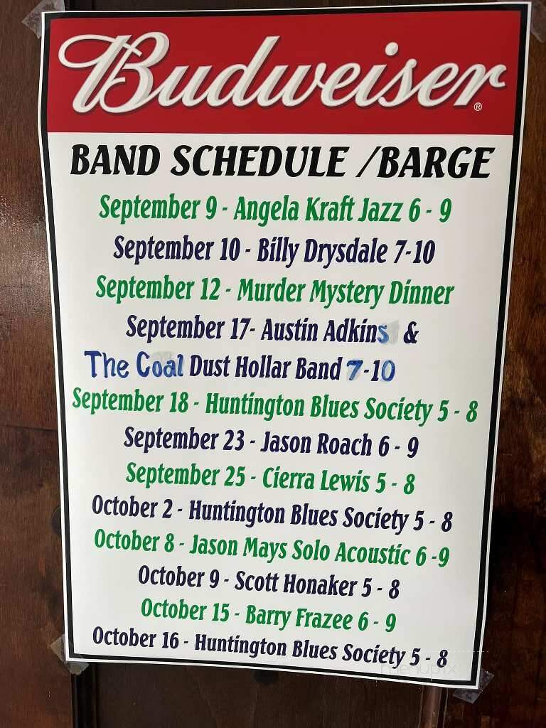 Pier One Landing - Huntington, WV menu_pic