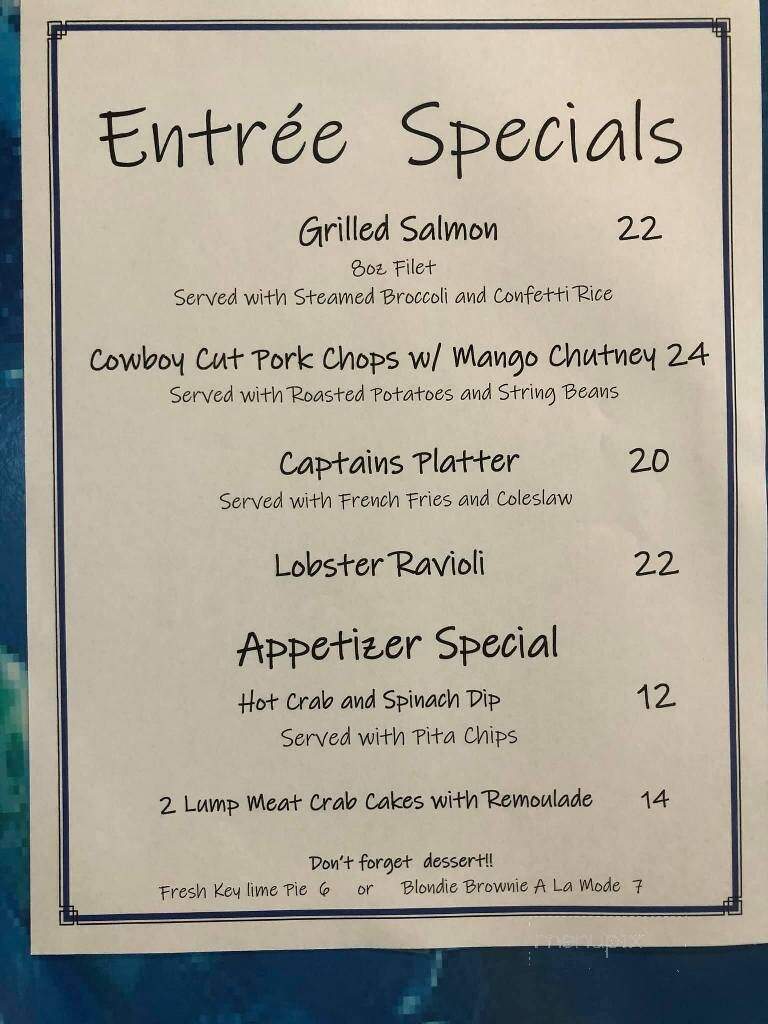Pier One Landing - Huntington, WV menu_pic