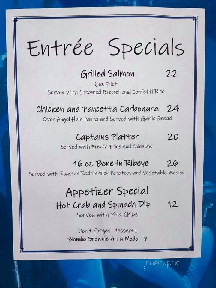 Pier One Landing - Huntington, WV menu_pic