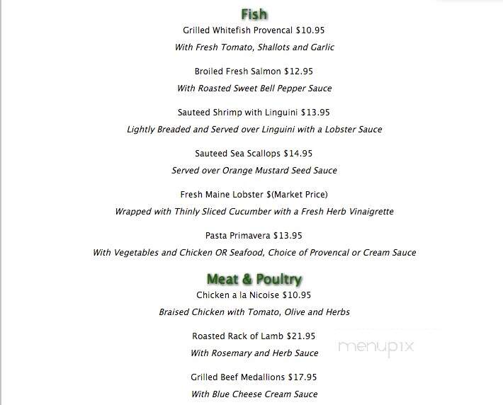 Gourmet Frog - Highwood, IL menu_pic