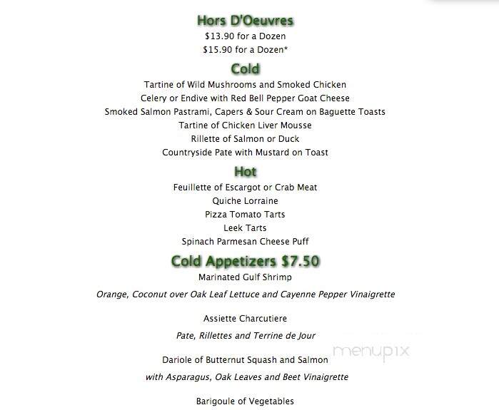 Gourmet Frog - Highwood, IL menu_pic