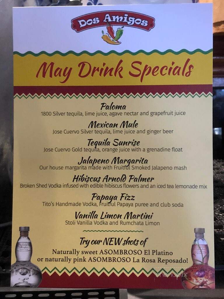 Dos Amigos Restaurant - Torrington, CT menu_pic